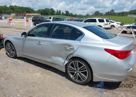 2014 Infiniti Q50 Premium from USA, damaged, VIN JN1BV7AR0EM693476